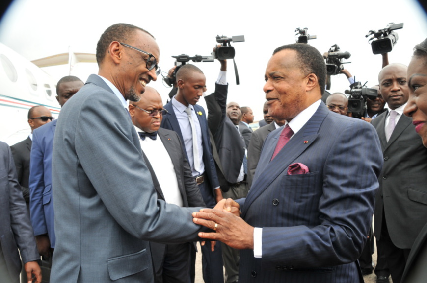 Denis Sassou N'Guesso et Paul Kagamé à Brazzaville (photo d'archives) Denis Sassou N'Guesso et Paul Kagamé à Brazzaville (photo d'archives)