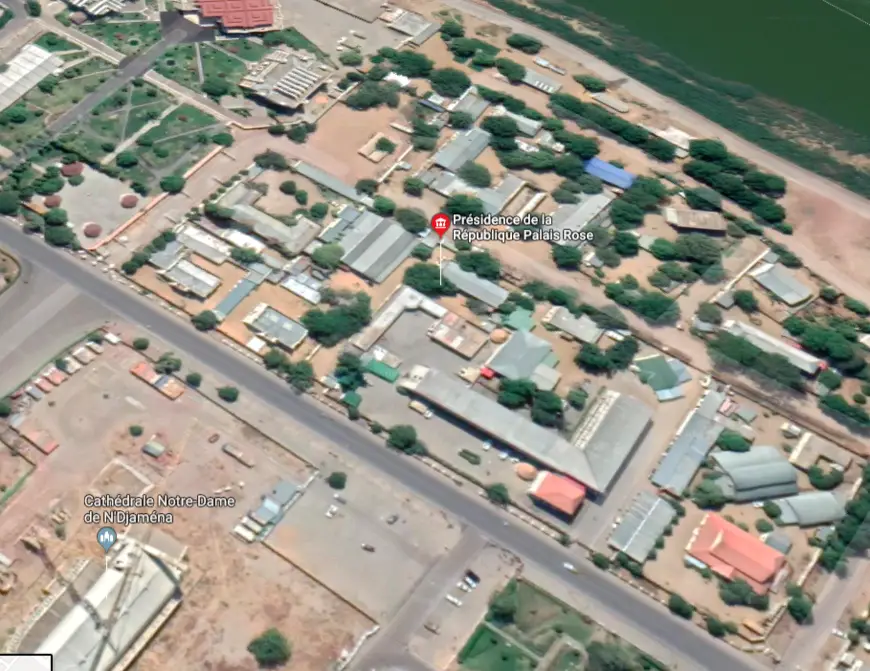 Vue aérienne du Palais présidentiel. © Google Maps