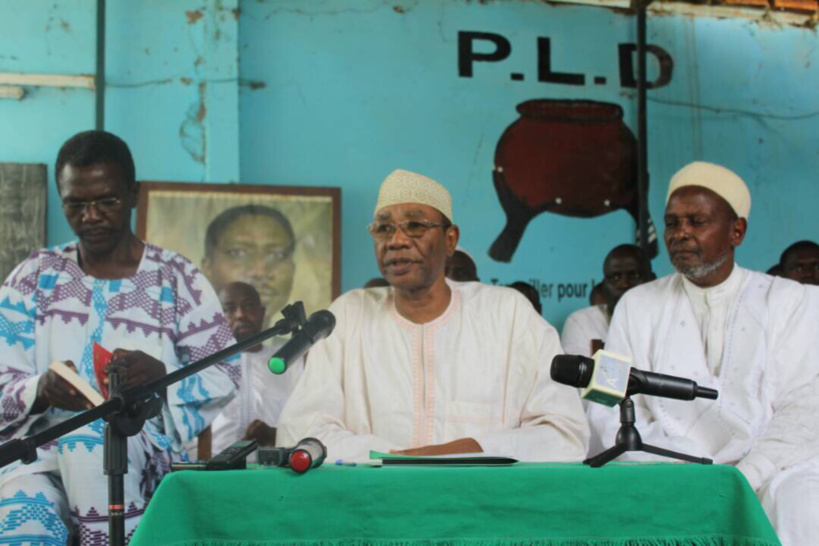 Le secrétaire général du PLD (au milieu), Mahamat Ahmad Alhabo. © Alwihda Info