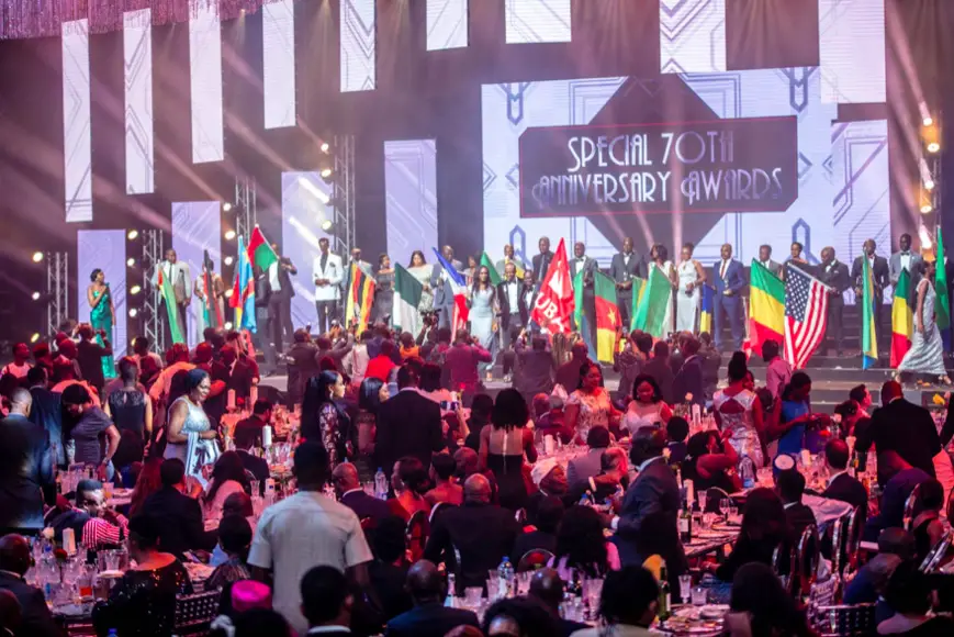 Vue d’ensemble de la soirée spéciale ‘UBA CEO Awards’ marquant le 70e  anniversaire de la Banque à Lagos le 27 avril.