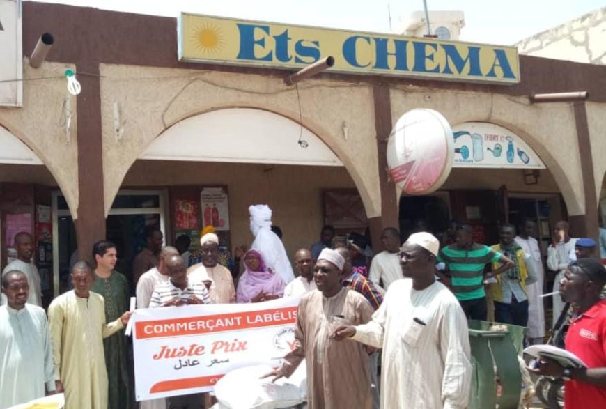 Un établissement participant à l'opération Juste Prix à N'Djamena © Juste Prix