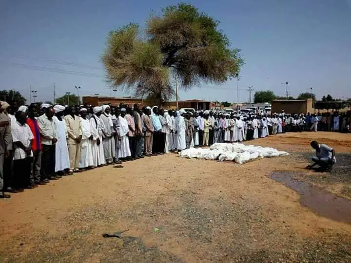 Des victimes de violences intercommunautaires enterées au Ouaddaï en novembre 2018. © Alwihda Info