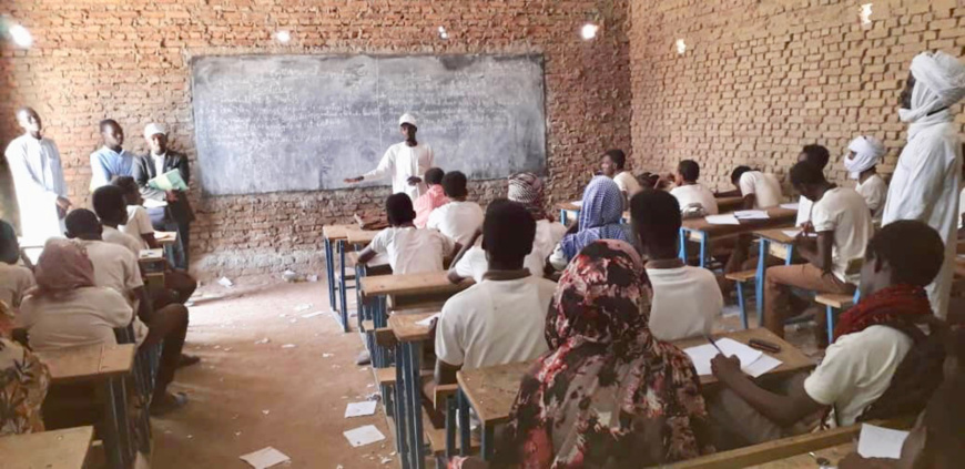 Des jeunes dans un collège d'Abéché, Tchad. © Alwihda Info Des jeunes dans un collège d'Abéché, Tchad. © Alwihda Info
