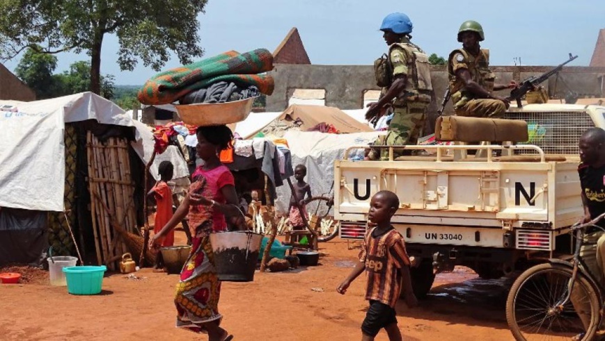 Le village de Paoua, le 6 mars 2014, où des renforts de la Misca avaient été dépêchés. © AFP PHOTO / CARITAS INTERNATIONAL / MATTHIEU ALEXANDRE Le village de Paoua, le 6 mars 2014, où des renforts de la Misca avaient été dépêchés. © AFP PHOTO / CARITAS INTERNATIONAL / MATTHIEU ALEXANDRE