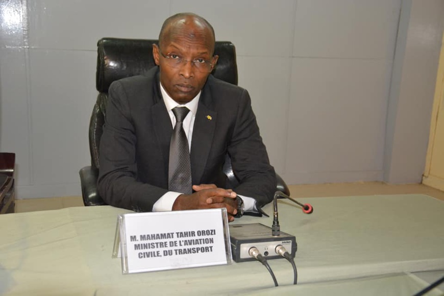 Le ministre de l'Aviation civile et de la Météorologie nationale, Mahamat Tahir Orozi. © TD