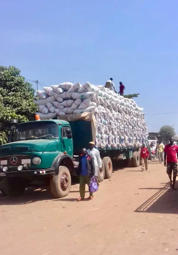 Un camion de marchandises au sud du Tchad. © Alwihda Info