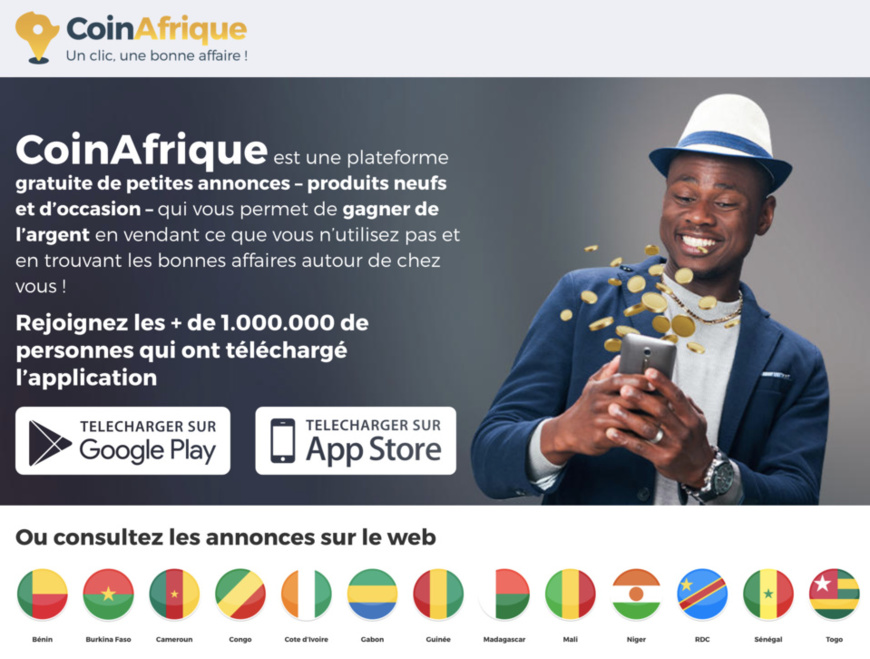 CoinAfrique passe la barre record de 1 millions de visites mensuelles