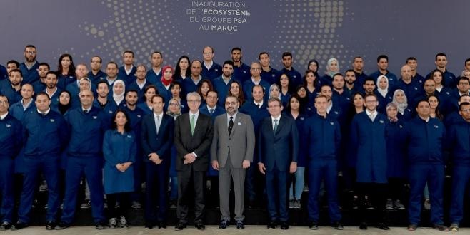 Le Roi du Maroc a inauguré la 1ère usine PSA Peugeot-Citroën sur le continent africain. © DR