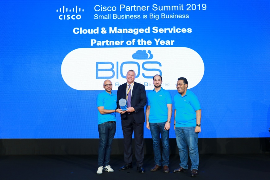 BIOS Middle East Honored with Cisco award BIOS Middle East Honored with Cisco award