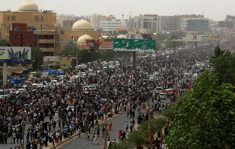 Des manifestants à Khartoum, au Soudan. © DR
