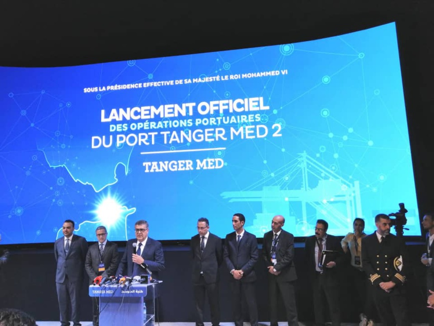 Maroc : lancement officiel des opérations portuaires de Tanger Med 2 Maroc : lancement officiel des opérations portuaires de Tanger Med 2