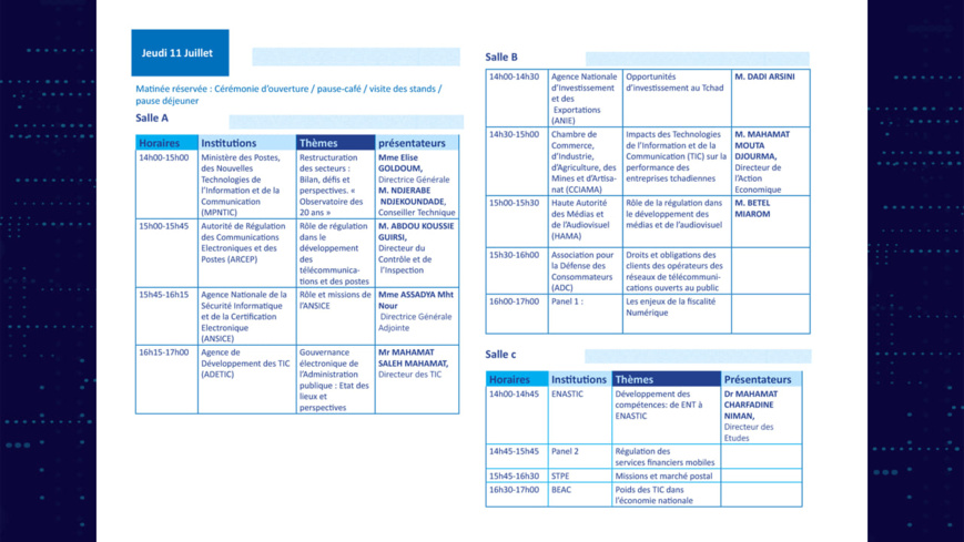 Tchad : Kalzeubé Pahimi Deubet ouvre le forum sur le numérique Tchad : Kalzeubé Pahimi Deubet ouvre le forum sur le numérique