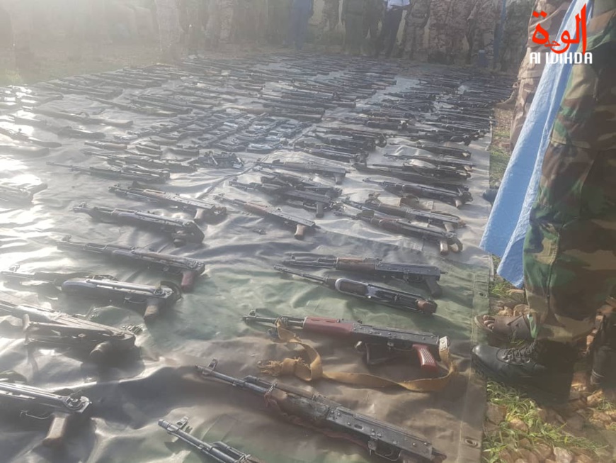 En images : importante saisie d'armes de guerre à l'Est du Tchad. © Alwihda Info