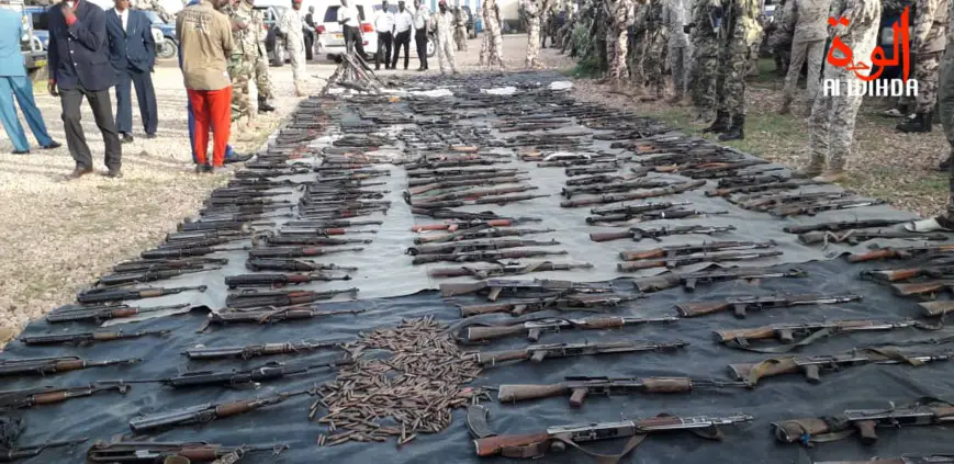En images : importante saisie d'armes de guerre à l'Est du Tchad. © Alwihda Info