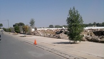Les camps de la GNNT et de la Gendarmerie démolis. Crédits photos : Alwihda