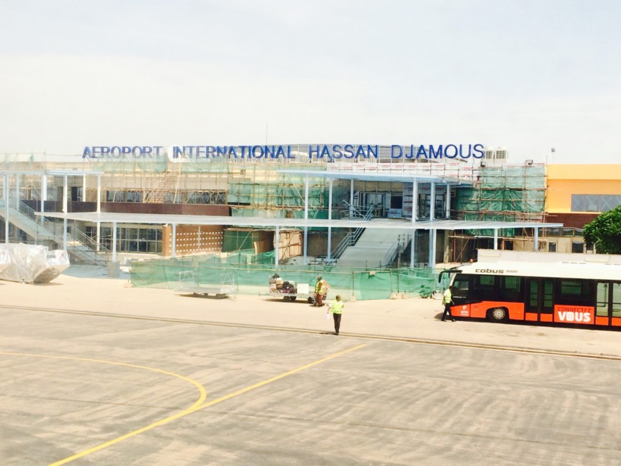 Tarmac de l'aéroport international Hassan Djamous de N'Djamena. © DR Tarmac de l'aéroport international Hassan Djamous de N'Djamena. © DR