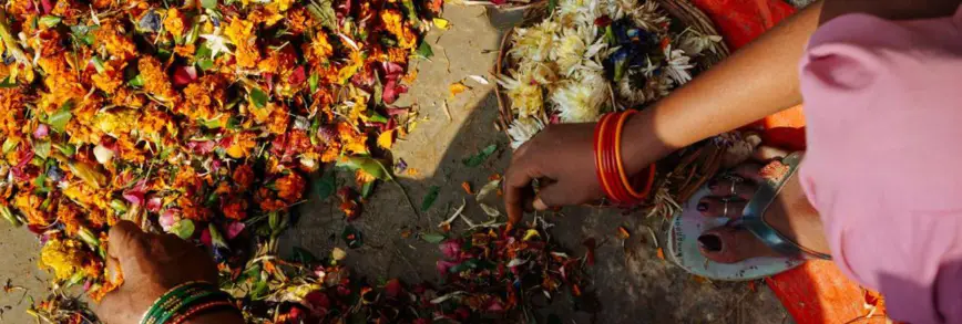 HelpUsGreen is a flower-recycling initiative in India.