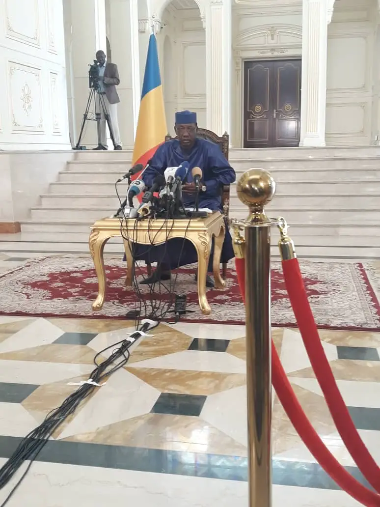 Tchad : En direct du Palais présidentiel pour la conférence du président Idriss Déby