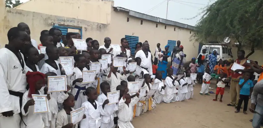 Tchad : en taekwondo, les jeunes visent la ceinture noir comme Déby. © Alwihda Info