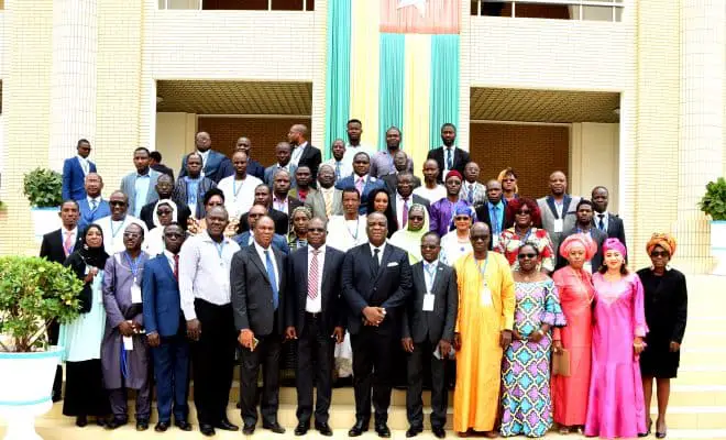 Les participants à la réunion de Lomé.  © Togo Presse