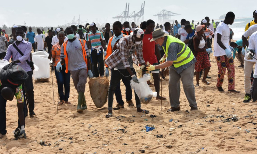 Journée africaine des mers et des océans : 6 tonnes de déchets plastiques recueillies Journée africaine des mers et des océans : 6 tonnes de déchets plastiques recueillies