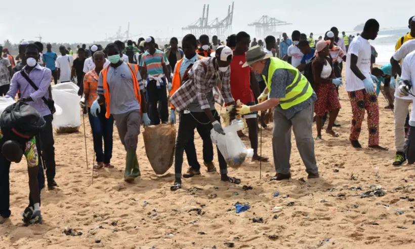 Journée africaine des mers et des océans : 6 tonnes de déchets plastiques recueillies