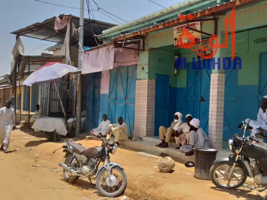 Tchad : les commerçants en grève au marché central d'Abéché. © Alwihda Info