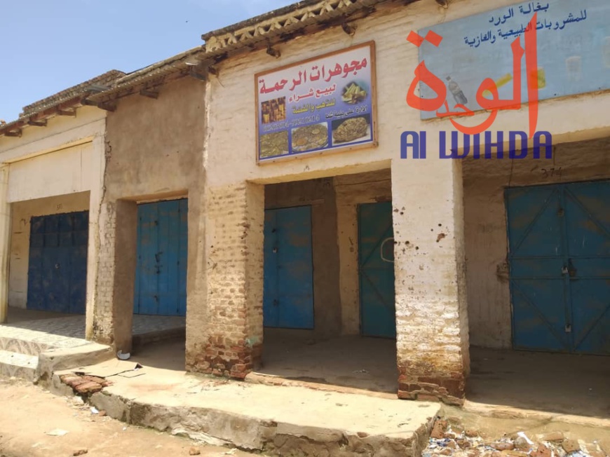 Tchad : les commerçants en grève au marché central d'Abéché. © Alwihda Info