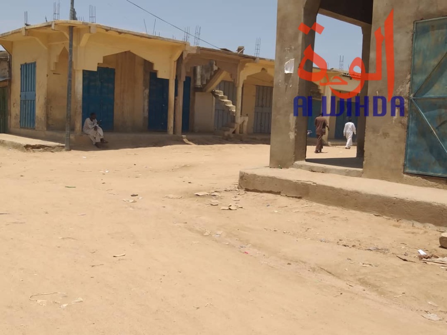 Tchad : les commerçants en grève au marché central d'Abéché. © Alwihda Info