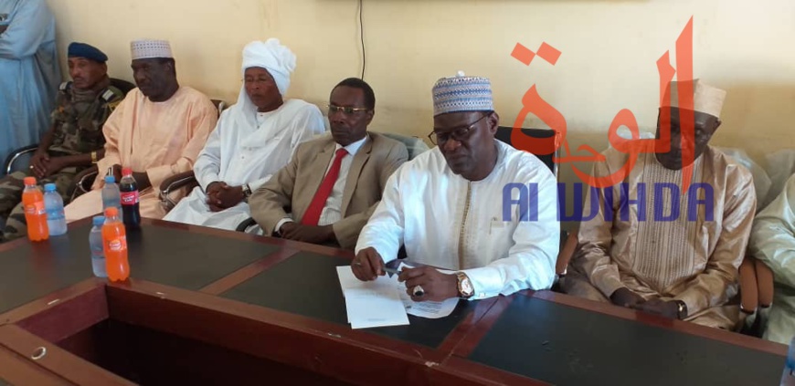 Tchad : le ministre de la Justice et le président de la Cour suprême à Abéché. © Alwihda Info