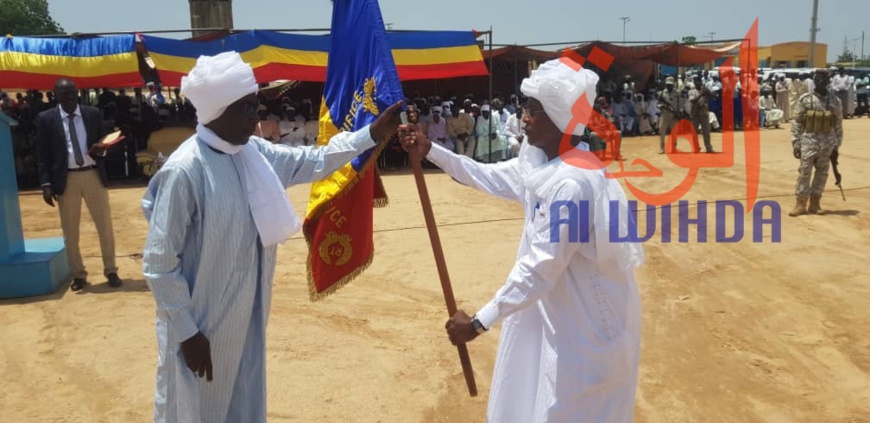 Cérémonie d'installation le 29 août 2019 à Abéché, du nouveau préfet du département de Ouara, Abakar Maïna Mahamat. Tchad © Alwihda Info