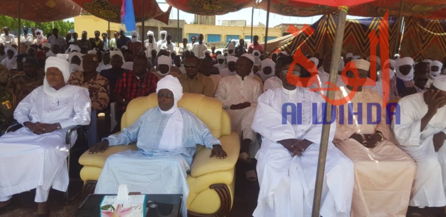 Cérémonie d'installation le 29 août 2019 à Abéché, du nouveau préfet du département de Ouara, Abakar Maïna Mahamat. Tchad © Alwihda Info