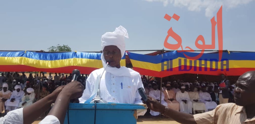 Cérémonie d'installation le 29 août 2019 à Abéché, du nouveau préfet du département de Ouara, Abakar Maïna Mahamat. Tchad © Alwihda Info