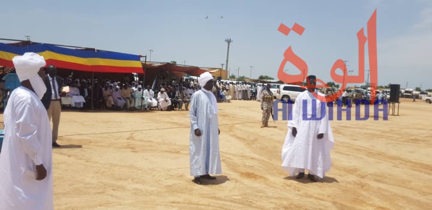 Cérémonie d'installation le 29 août 2019 à Abéché, du nouveau préfet du département de Ouara, Abakar Maïna Mahamat. Tchad © Alwihda Info Cérémonie d'installation le 29 août 2019 à Abéché, du nouveau préfet du département de Ouara, Abakar Maïna Mahamat. Tchad © Alwihda Info