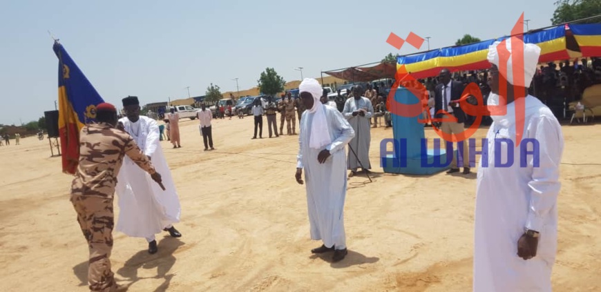 Cérémonie d'installation le 29 août 2019 à Abéché, du nouveau préfet du département de Ouara, Abakar Maïna Mahamat. Tchad © Alwihda Info