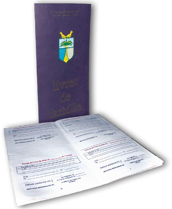 Actes d'état civil au Togo. Illustration. © DR Actes d'état civil au Togo. Illustration. © DR