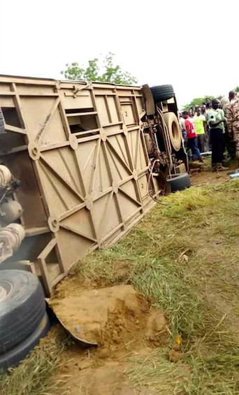 Tchad : au moins 9 morts et 20 blessés dans un grave accident de bus. © DR Tchad : au moins 9 morts et 20 blessés dans un grave accident de bus. © DR