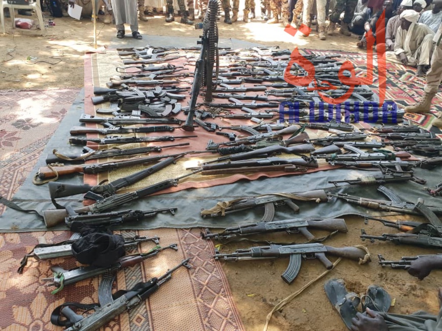 Tchad : importante saisie d'armes par les forces de sécurité au Sila. © Alwihda Info