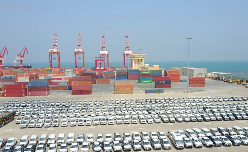 Le port de Djibouti. Illustration. © DR Le port de Djibouti. Illustration. © DR