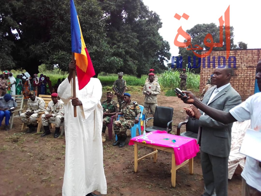 Le premier préfet du département de la Moula, dans la province du Mandoul, Abderamane Issa Doukarda, a été installé lundi 16 septembre 2019. © Alwihda Info Le premier préfet du département de la Moula, dans la province du Mandoul, Abderamane Issa Doukarda, a été installé lundi 16 septembre 2019. © Alwihda Info
