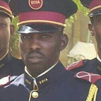 Le commandant de bataillon du groupement anti-terroriste, Mahamat Galmaye Wordougou. Le commandant de bataillon du groupement anti-terroriste, Mahamat Galmaye Wordougou.