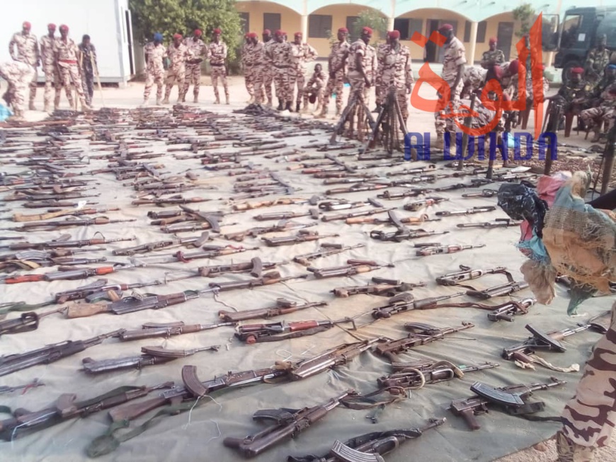Tchad : saisie record de 678 armes, 6 bazooka et 4000 munitions
