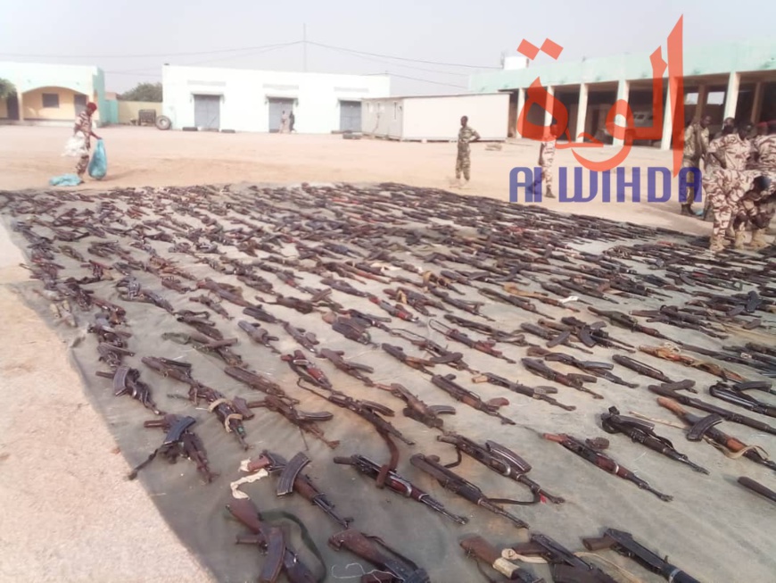 Tchad : saisie record de 678 armes, 6 bazooka et 4000 munitions Tchad : saisie record de 678 armes, 6 bazooka et 4000 munitions