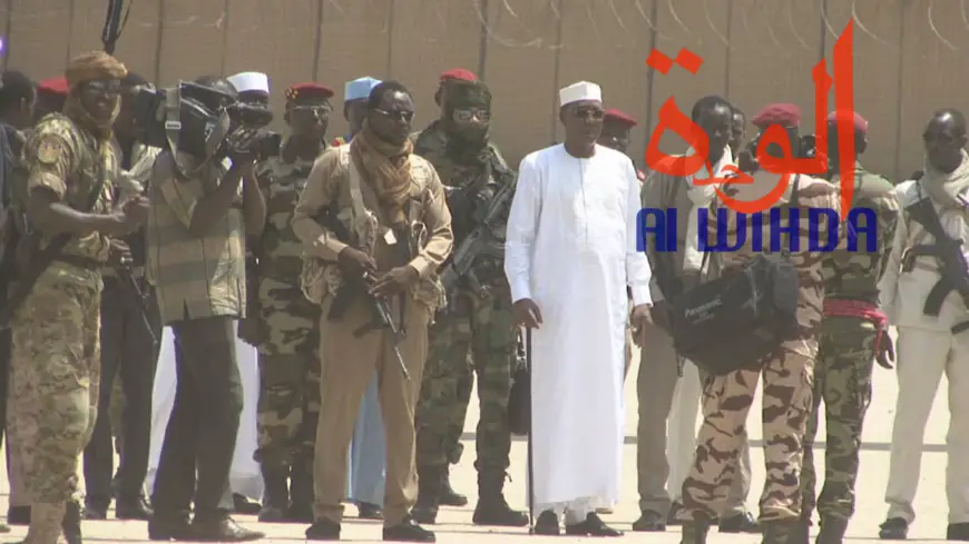 Arrivée du chef de l'Etat Idriss Déby au Nord-Est du Tchad, le 2 octobre 2019 © Alwihda Info