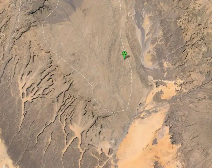 Vue satellite de la zone de Miski. © Google Maps