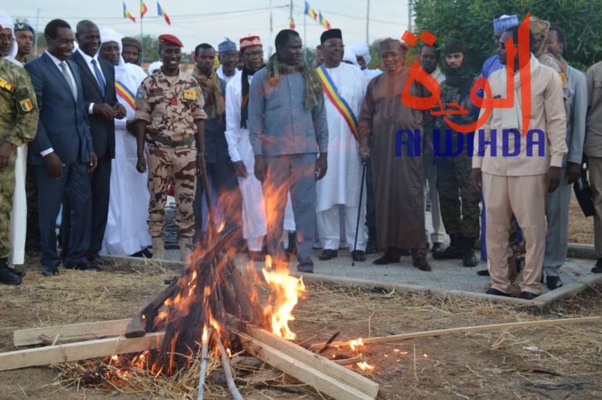 Tchad : plus de 2000 armes de guerre présentées au chef de l'Etat. © Alwihda Info