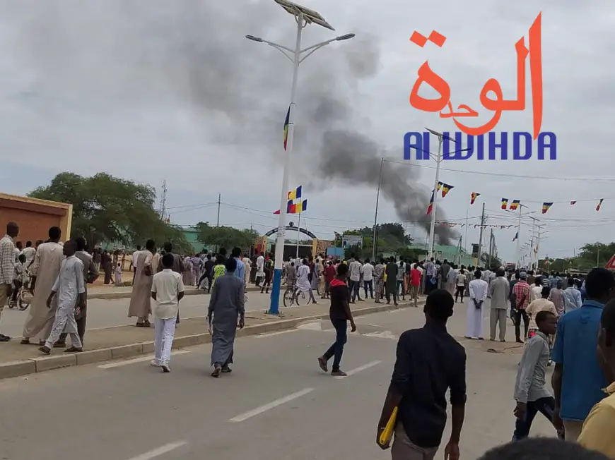Tchad : la maison d'arrêt d'Abéché en feu après une mutinerie. © Alwihda Info