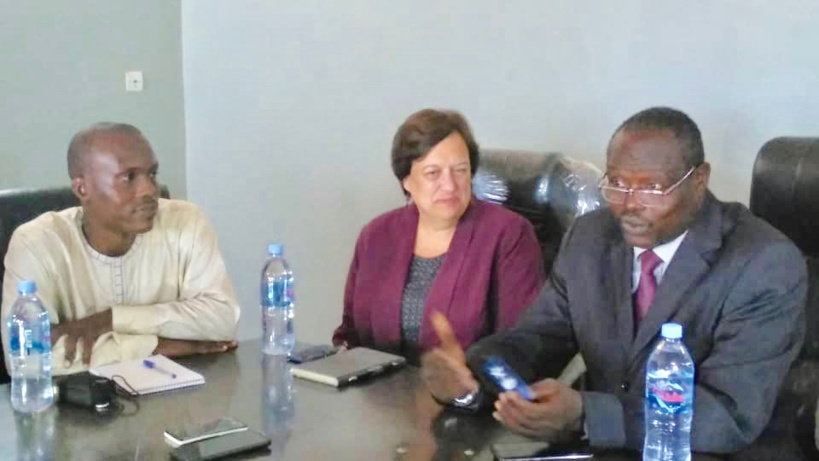 La coordinatrice régionale des systèmes éducatifs américains en Afrique de l’Ouest et centrale, Mme. Diane Wiesz Young. © Alwihda Info La coordinatrice régionale des systèmes éducatifs américains en Afrique de l’Ouest et centrale, Mme. Diane Wiesz Young. © Alwihda Info