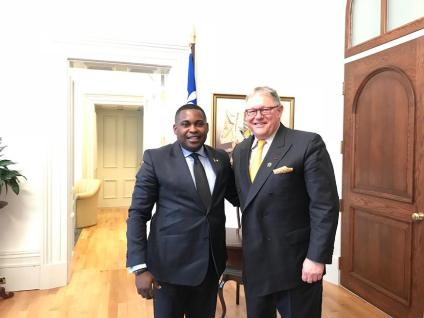 Brice Dimitri Bayendissa et Jacques Chabon. Brice Dimitri Bayendissa et Jacques Chabon.