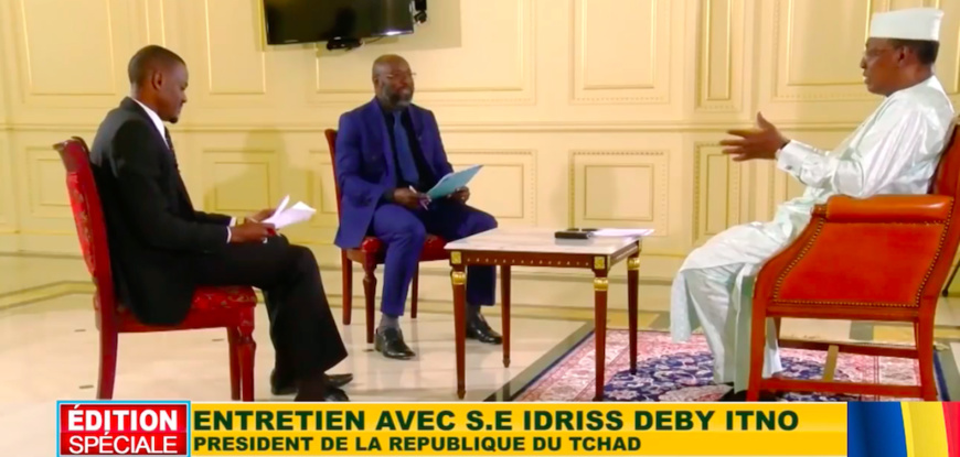 Franc CFA : Déby appelle à "refaire les accords monétaires" avec la France, "l'injustice a trop duré". © Afrique Media TV Franc CFA : Déby appelle à "refaire les accords monétaires" avec la France, "l'injustice a trop duré". © Afrique Media TV